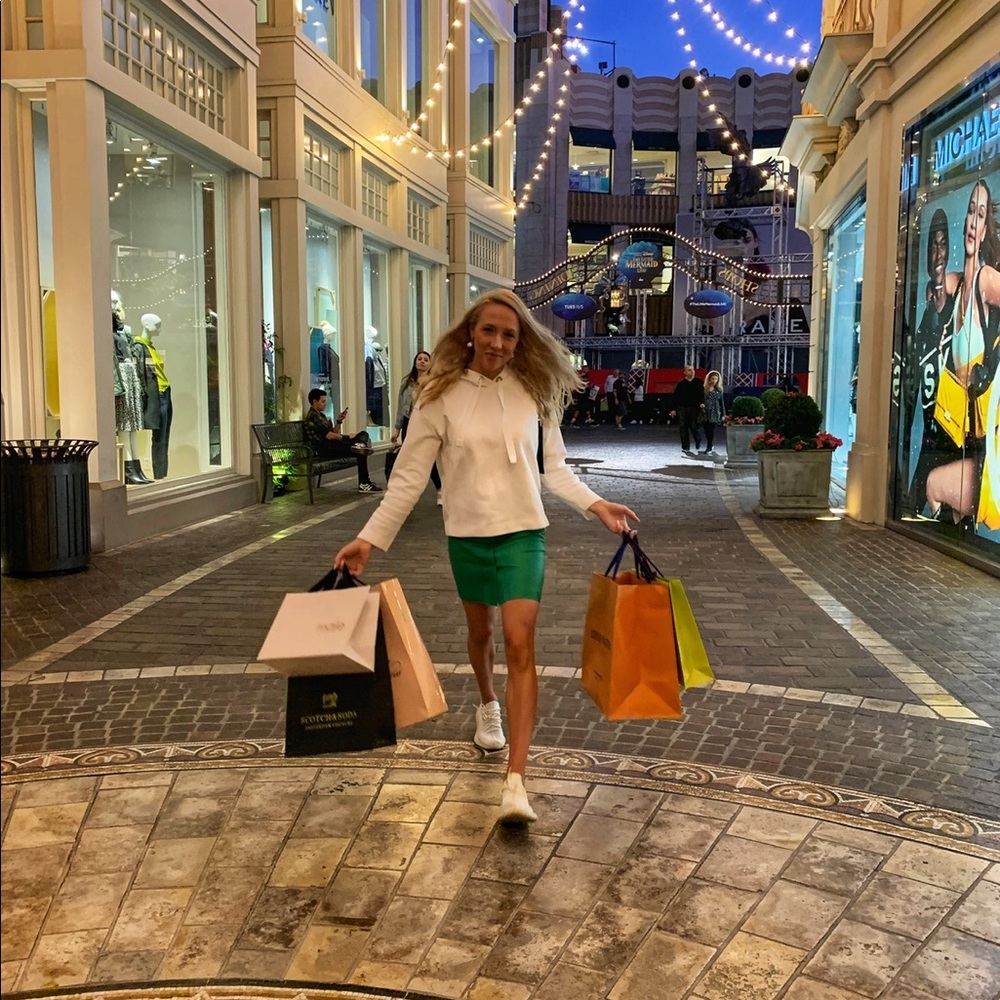 SANDRO leather skirt